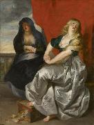 Peter Paul Rubens Reuige Magdalena und ihre Schwester Martha painting